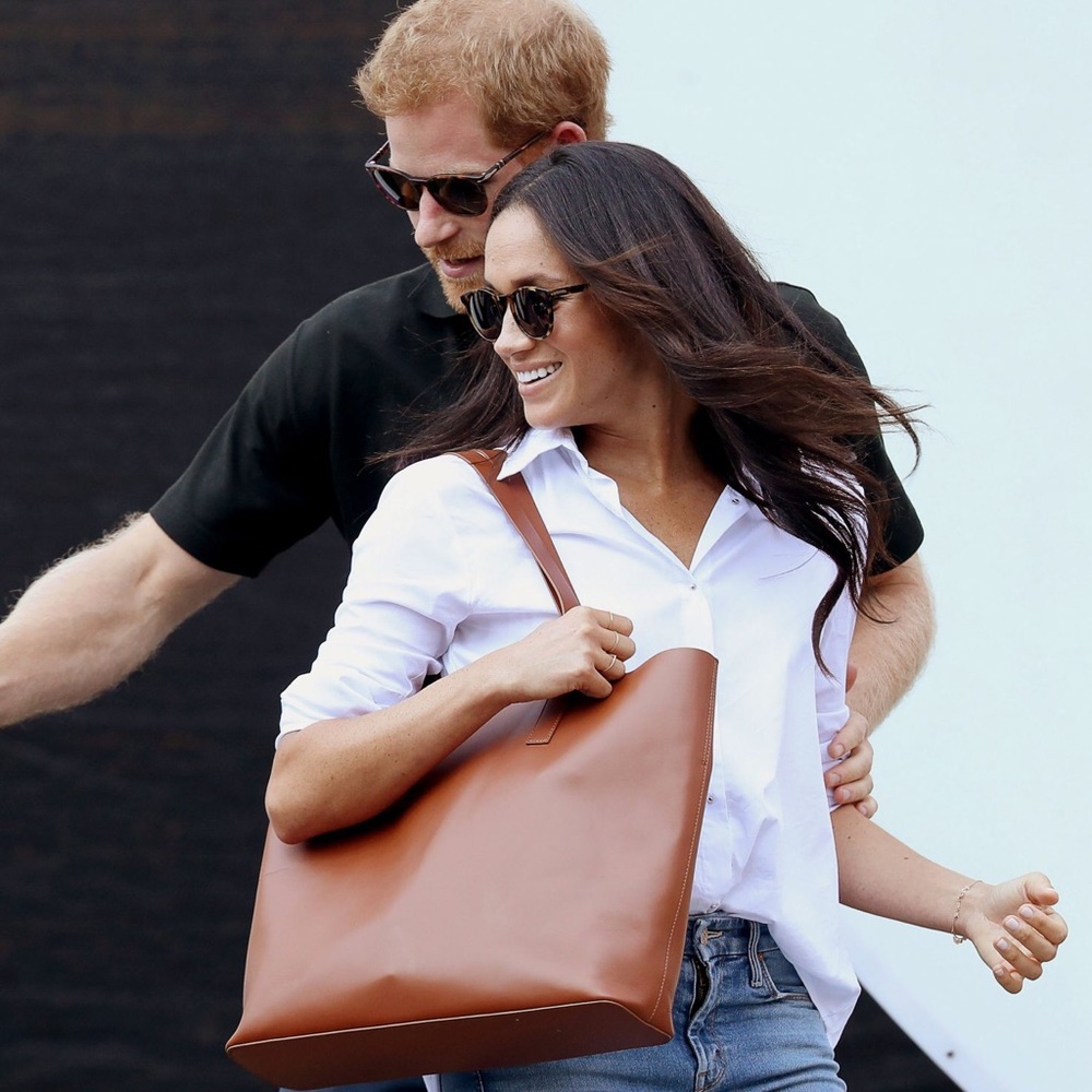 Megan Markle - Everlane Day Market Tote in Cognac